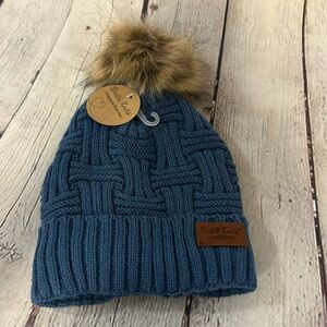 Britt's Knits Blue Hat NWT